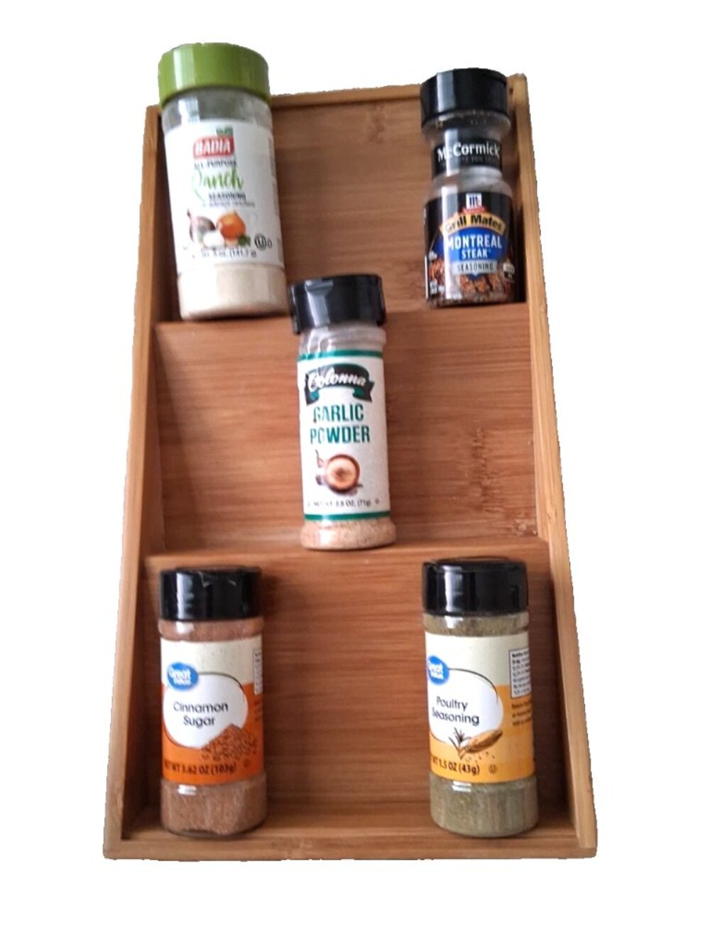 Bambooo 3-Tier Spice & Seasoning Rack -  In Drawer - Picture 7 of 7